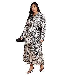 Eloquii Plus Wrap Detail Maxi Dress