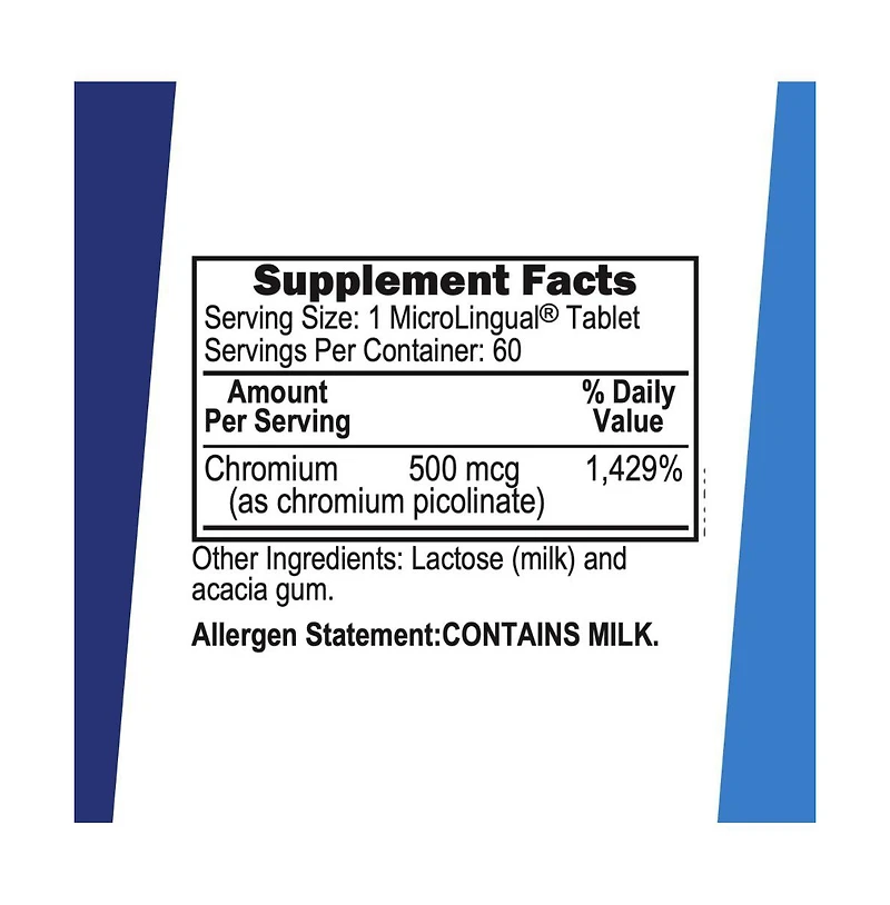 Superior Source Chromium Picolinate 500 mcg, 60 Instant Dissolve Tablets