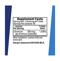 Superior Source Chromium Picolinate 500 mcg, 60 Instant Dissolve Tablets
