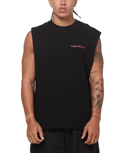 Saint Morta Men's Exodus Oversized Sleeveless Graphic T-Shirt