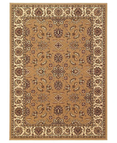Closeout! Km Home 1592/1070/Beige Pesaro Beige 3'3" x 4'11" Area Rug