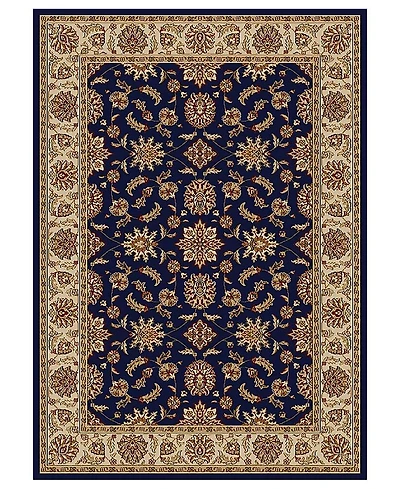 Closeout! Km Home 1592/1080/Navy Pesaro Blue 3'3" x 4'11" Area Rug