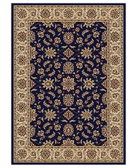 Closeout! Km Home 1592/1080/Navy Pesaro Blue 3'3" x 4'11" Area Rug