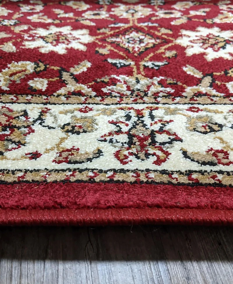 Closeout!! Km Home Pesaro Meshed Red 7'9" x 11' Area Rug
