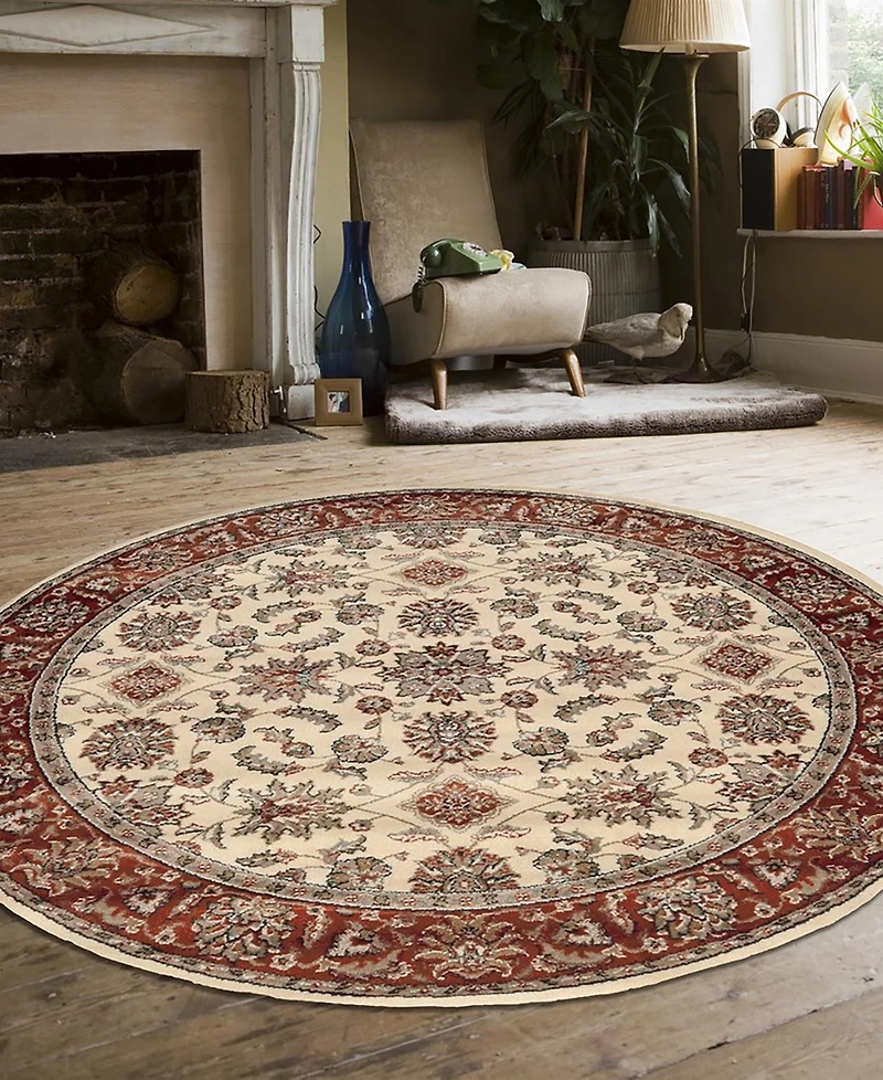 Closeout! Km Home Pesaro 1592 5'3" x 5'3" Round Area Rug
