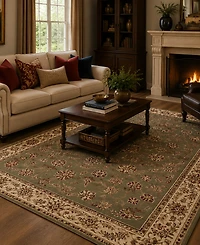 Closeout! Km Home Pesaro Isfahan Sage 3'3" x 4'11" Area Rug