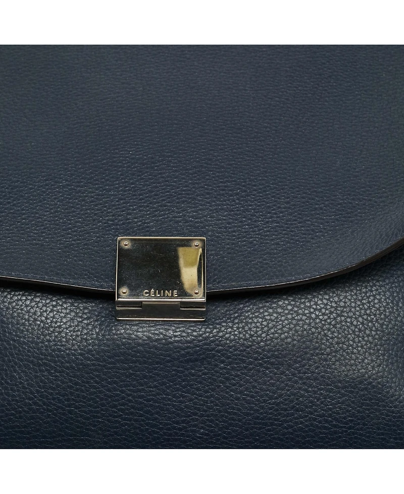 Pre-Owned Celine Women's Medium Trapeze Leather and Suede Top Handle Bag