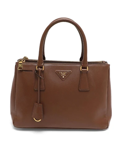 Pre-Owned Prada Small Galleria Saffiano Leather Double-Zip Tote