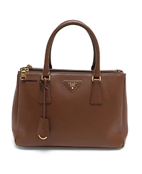 Pre-Owned Prada Small Galleria Saffiano Leather Double-Zip Tote