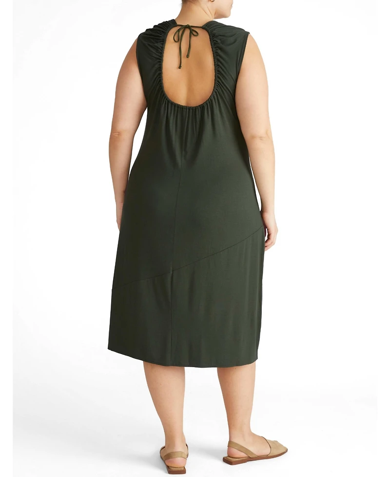 Universal Standard Plus Lila Tie-Back Liquid Jersey Dress
