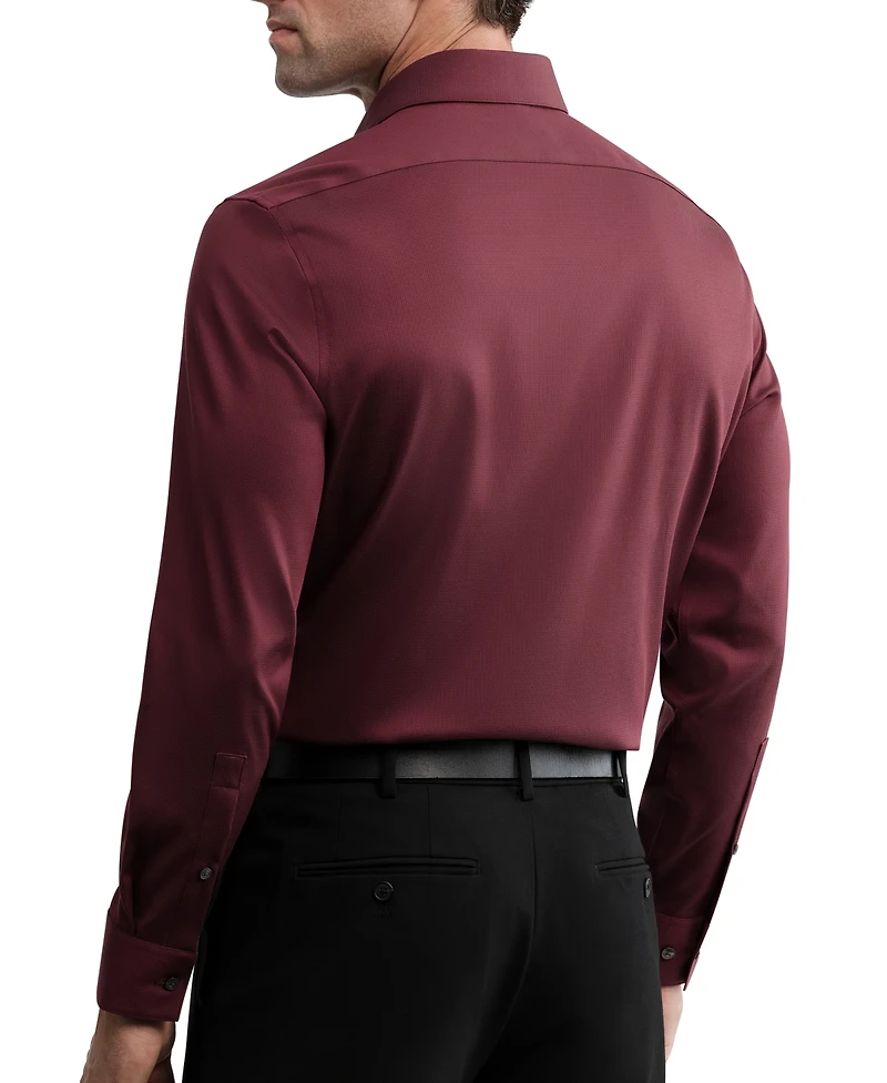 Calvin Klein Men's Performance Wrinkle Free Slim-Fit Spread-Collar Dress Shirt