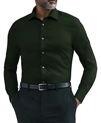 Calvin Klein Men's Performance Wrinkle Free Slim-Fit Spread-Collar Dress Shirt