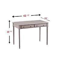 Augusta Home Janice 2-Drawer Writing Desk