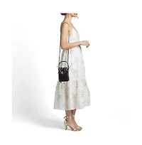 Pre-Owned Fendi Women's Mon Tresor Mini Studded Leather Bucket Bag