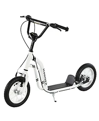 Glintex Youth Kick Scooter with 12" Wheels, Adjustable Handlebar and Caliper Dual Brakes, 220 lbs Capacity, Ages 5+