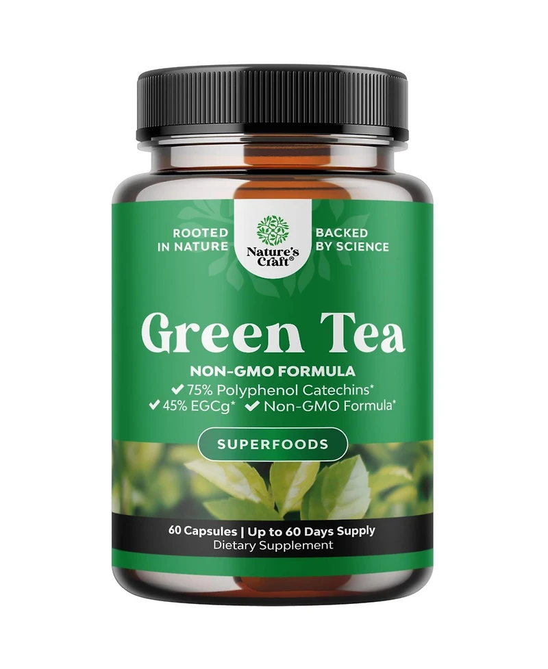Mav Nutrition Tea Extract Capsules 500 Milligram with Egcg and Naturally Occurring Caffeine, 60 Count