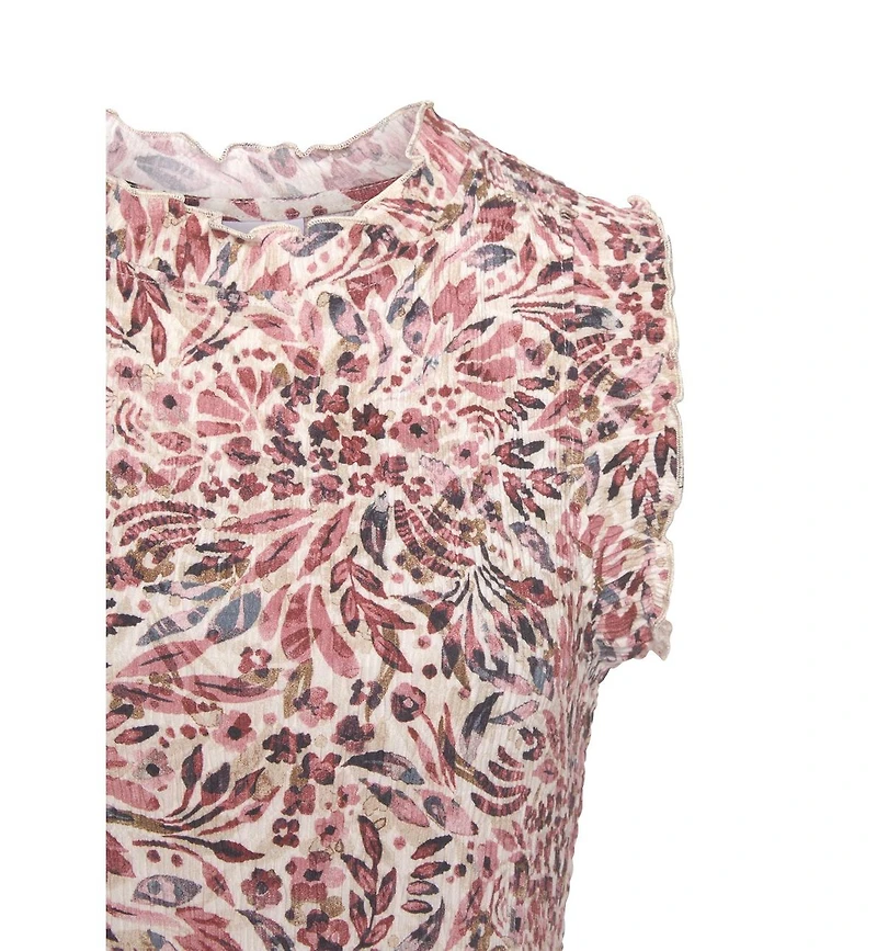 Lascana Women's Floral-Print High-Neck Crepe Dress