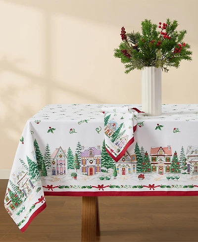 Lenox Spice Village Christmas Tablecloth