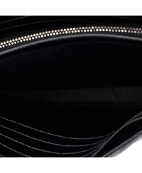 Pre-Owned Saint Laurent Medium Classic Monogram Wallet on Chain Matelasse Chevron Leather