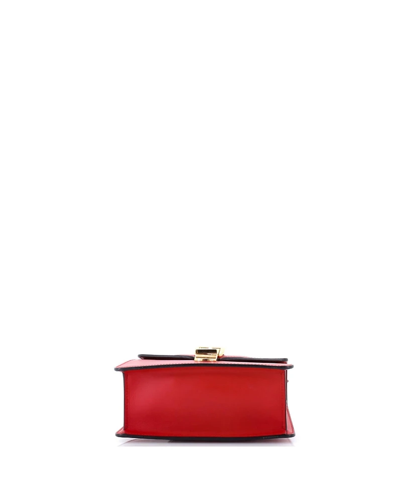 Pre-Owned Gucci Mini Sylvie Top Handle Bag Leather
