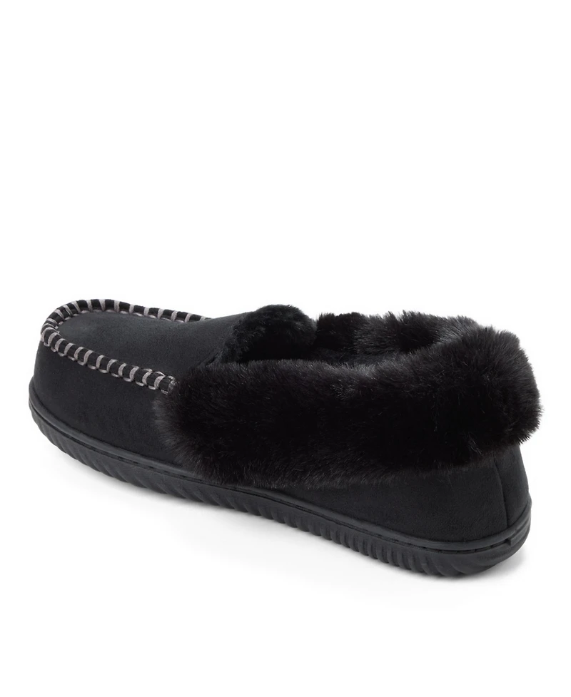 Dearfoams Women's Ryland Cabin Moccasin Slipper