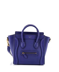 Pre-Owned Celine Nano Luggage Bag Grainy Leather