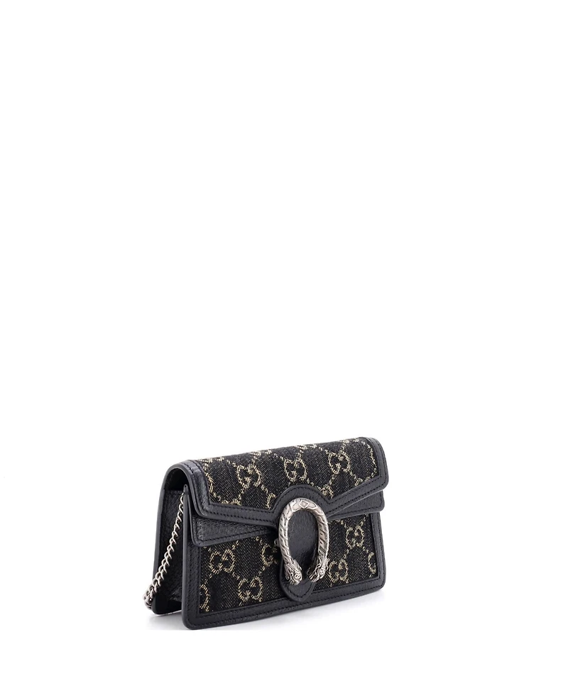 Pre-Owned Gucci Super Mini Dionysus Bag Gg Denim