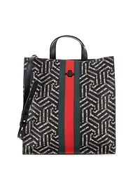 Pre-Owned Gucci Caleido Convertible Coated Canvas Laptop-Compatible Tote, 14"W x 15"H x 1.5"D