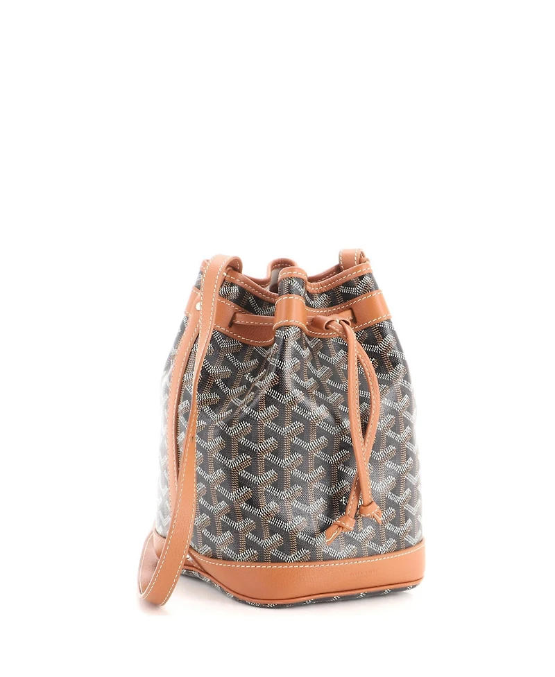 Pre-Owned Goyard Pm Petit Flot Bucket Bag Coated Canvas