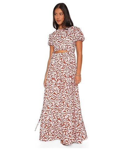 Petal and Pup Women's Toria Floral Cut-Out Maxi Dress