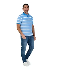 Raging Bull Men's Birdseye Stripe Polo Shirt