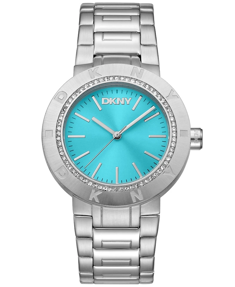 Dkny Women's Quartz Water-Resistant Eastside Logo Stainless Steel Bracelet Watch, 36 mm