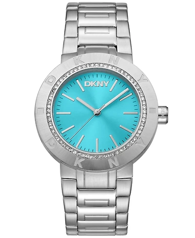 Dkny Women's Quartz Water-Resistant Eastside Logo Stainless Steel Bracelet Watch, 36 mm