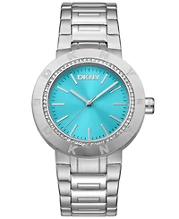 Dkny Women's Quartz Water-Resistant Eastside Logo Stainless Steel Bracelet Watch, 36 mm