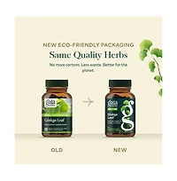 Gaia Herbs Ginkgo Leaf - Traditionally Used to Support Healthy Circulation and Brain Function - Organic, Herbal Supplement
