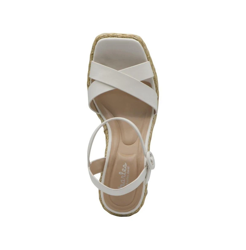 Charles by David Womens Rayna Chunky High Heel Sandal