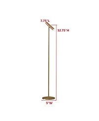 Kings Brand Furniture Cordless Rechargeable Floor Lamp with Detachable Magnetic Adjustable Head, Touch Dimmable