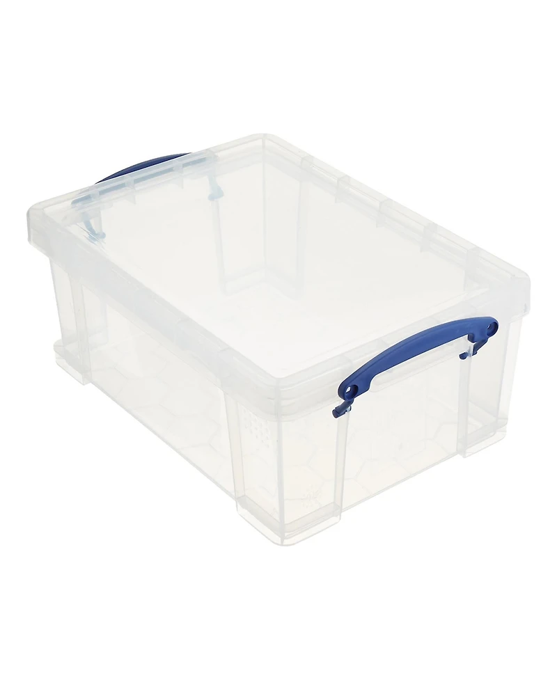 Really Useful Box 9L Storage Container with Snap Lid and Clip Lock Handle ( Pack