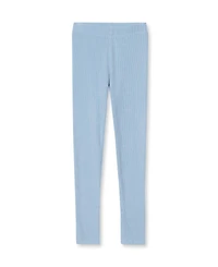 Lands' End Girls' 4-16 Brushed Rib Knit Pull-On Heavier Weight Leggings