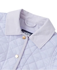Lands' End Girls' 4-16 Water-Resistant Quilted Corduroy Collar Jacket