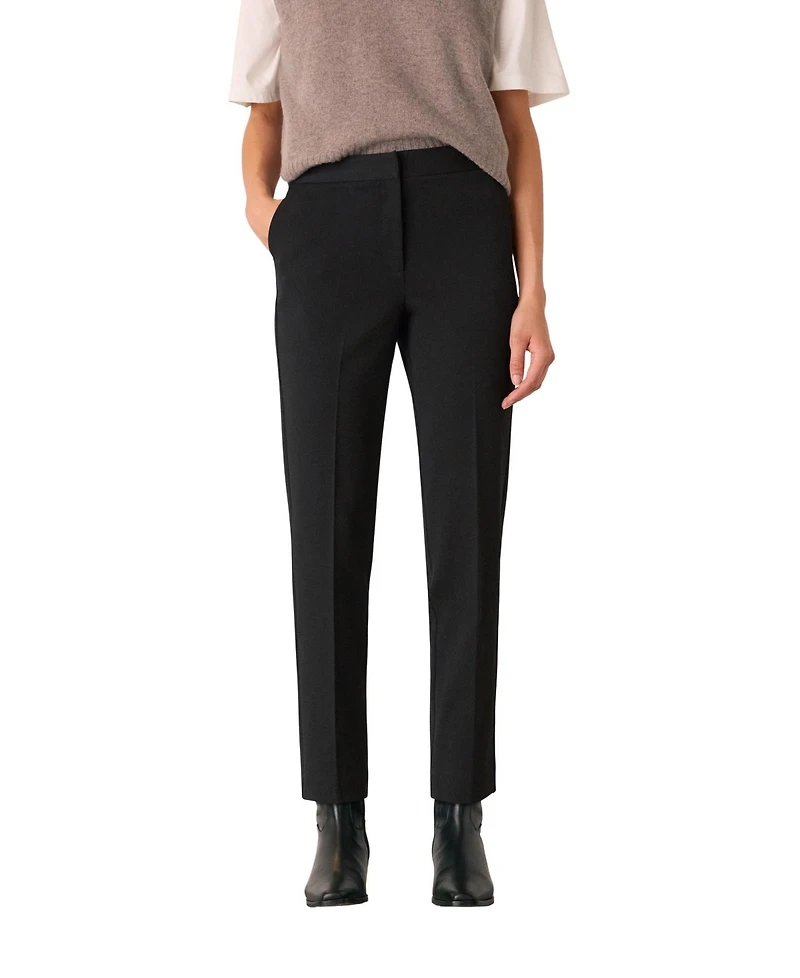Whistles Women's Lily Mid-Rise Cigarette Trousers