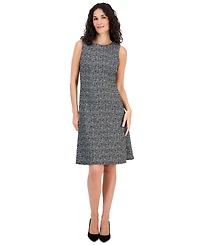 Kasper Petite Sleeveless Seamed Fit & Flare Midi Dress