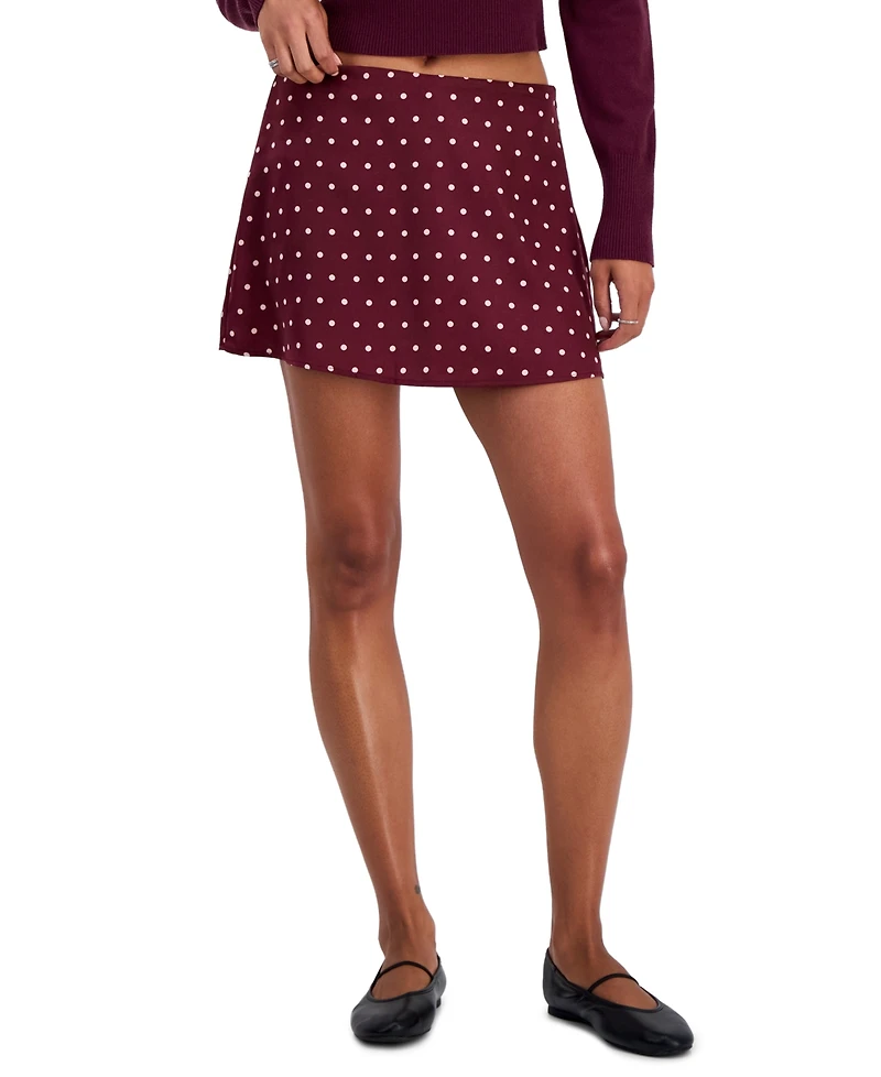 Sincerely Jules Juniors' Polka Dot Micro Mini Skort