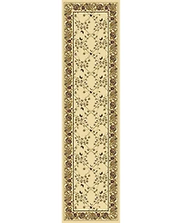 Closeout! Km Home 1427/1714/Ivory Navelli Ivory 2'2" x 8' Runner Rug