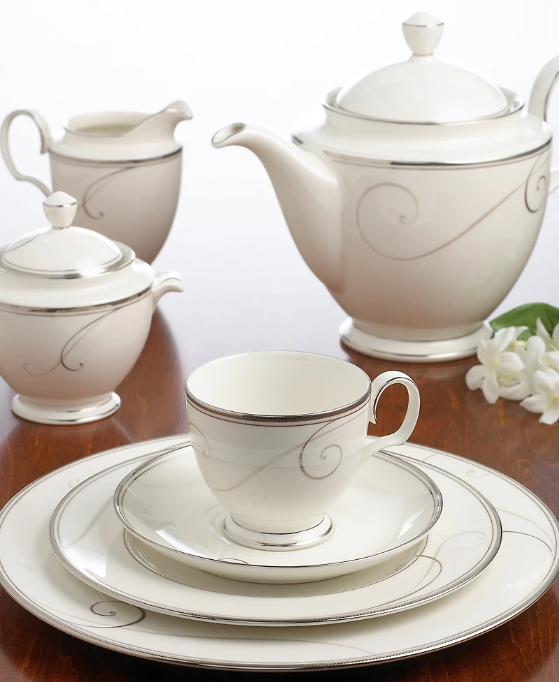 Noritake Platinum Wave Sugar Creamer Set