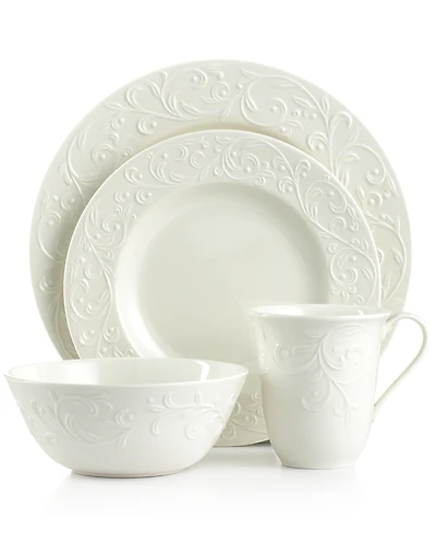 Lenox Opal Innocence Carved 4-Piece Place Setting