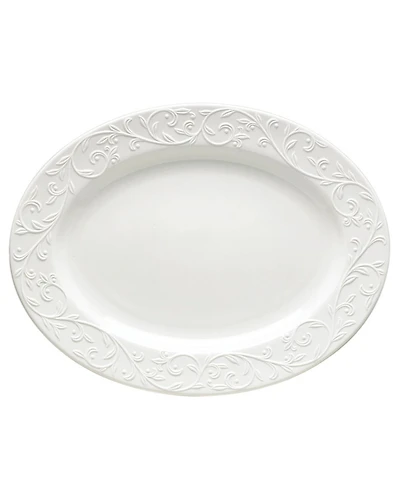 Lenox Opal Innocence Carved Large Oval Platter