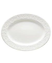 Lenox Opal Innocence Carved Large Oval Platter