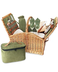 Picnic Time Somerset Green Picnic Basket