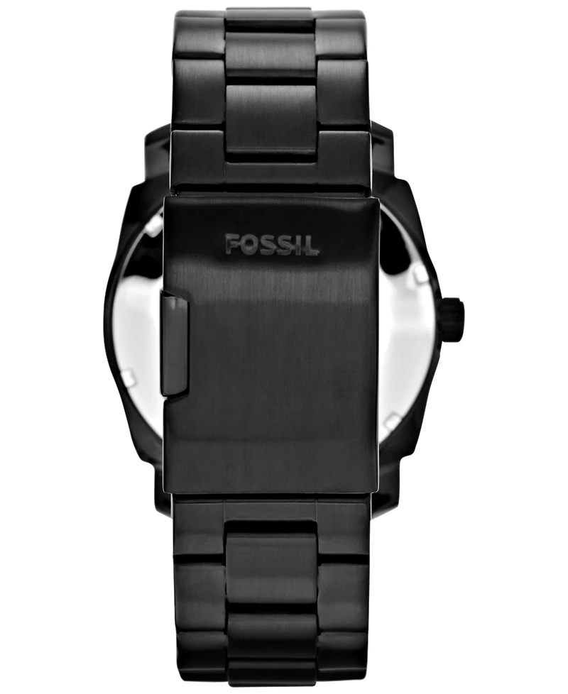 Fossil Men's Machine Black Tone Stainless Steel Bracelet Watch 42mm